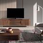 TV Lowboard Walnut Steel Polished Gold 3227 2