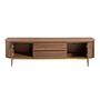 TV Lowboard Walnut Steel Polished Gold 3227 6