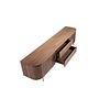 TV Lowboard Walnut Steel Polished Gold 3227 7