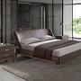 Faux leather bed Chocolate brown 7159 2