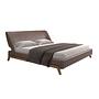 Faux leather bed Chocolate brown 7159 5