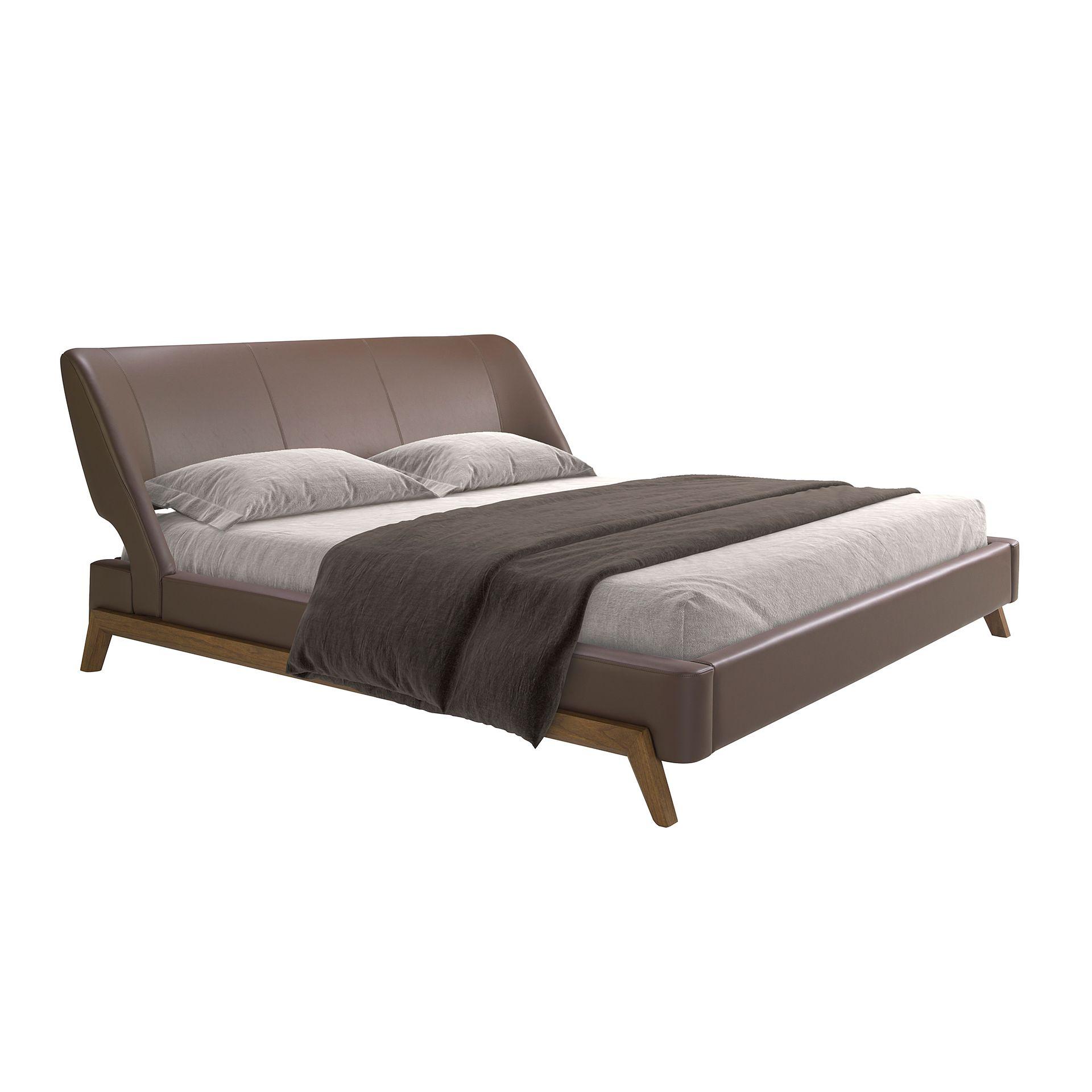 Kunstlederbett Schokobraun 7159 5