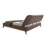Faux leather bed Chocolate brown 7159 7