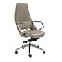 Faux leather desk chair Swivel Grey 4217 0