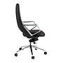 Faux Leather Office Chair Swivel Black 4218 7