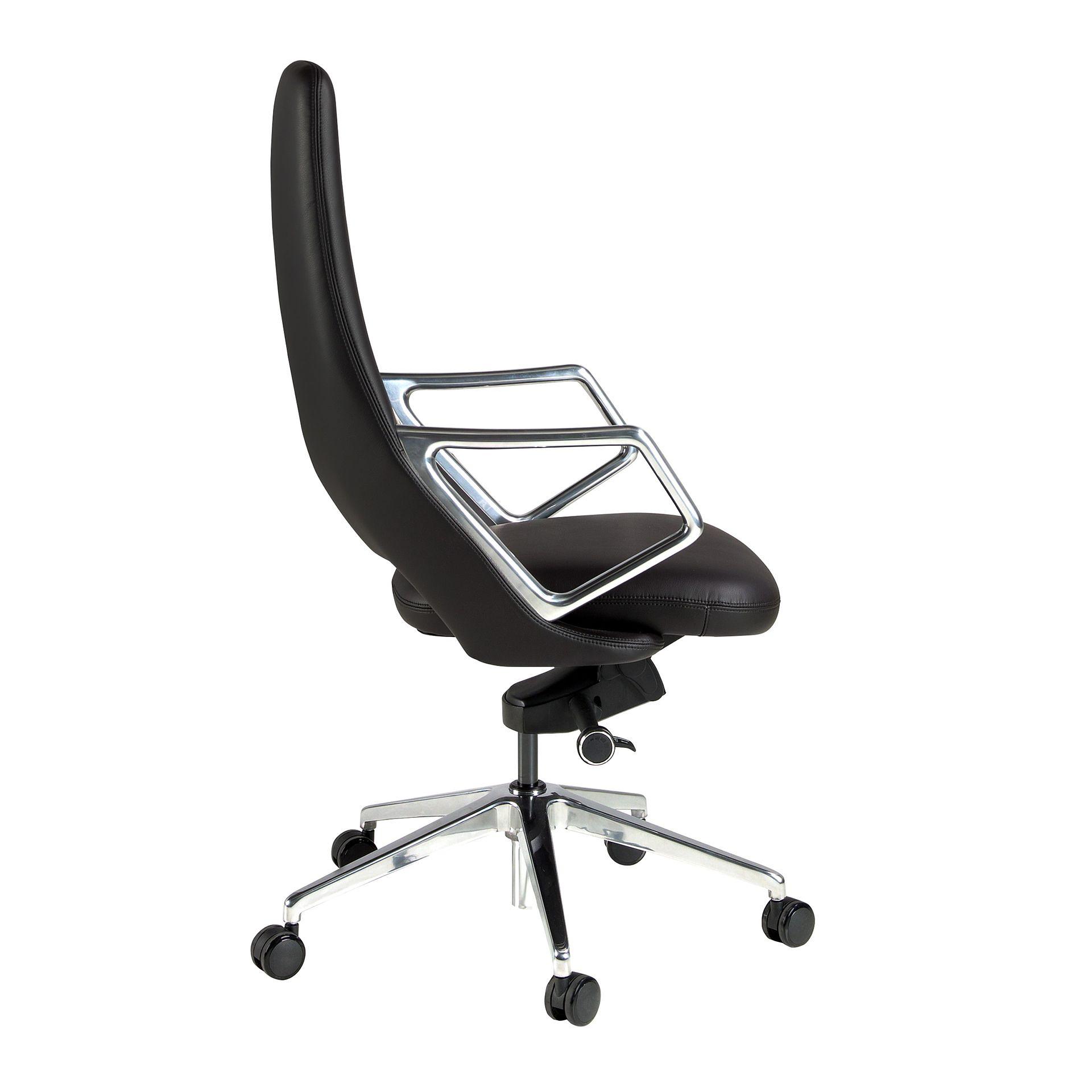 Kunstleder-Bürostuhl Drehbar Schwarz 4218 7