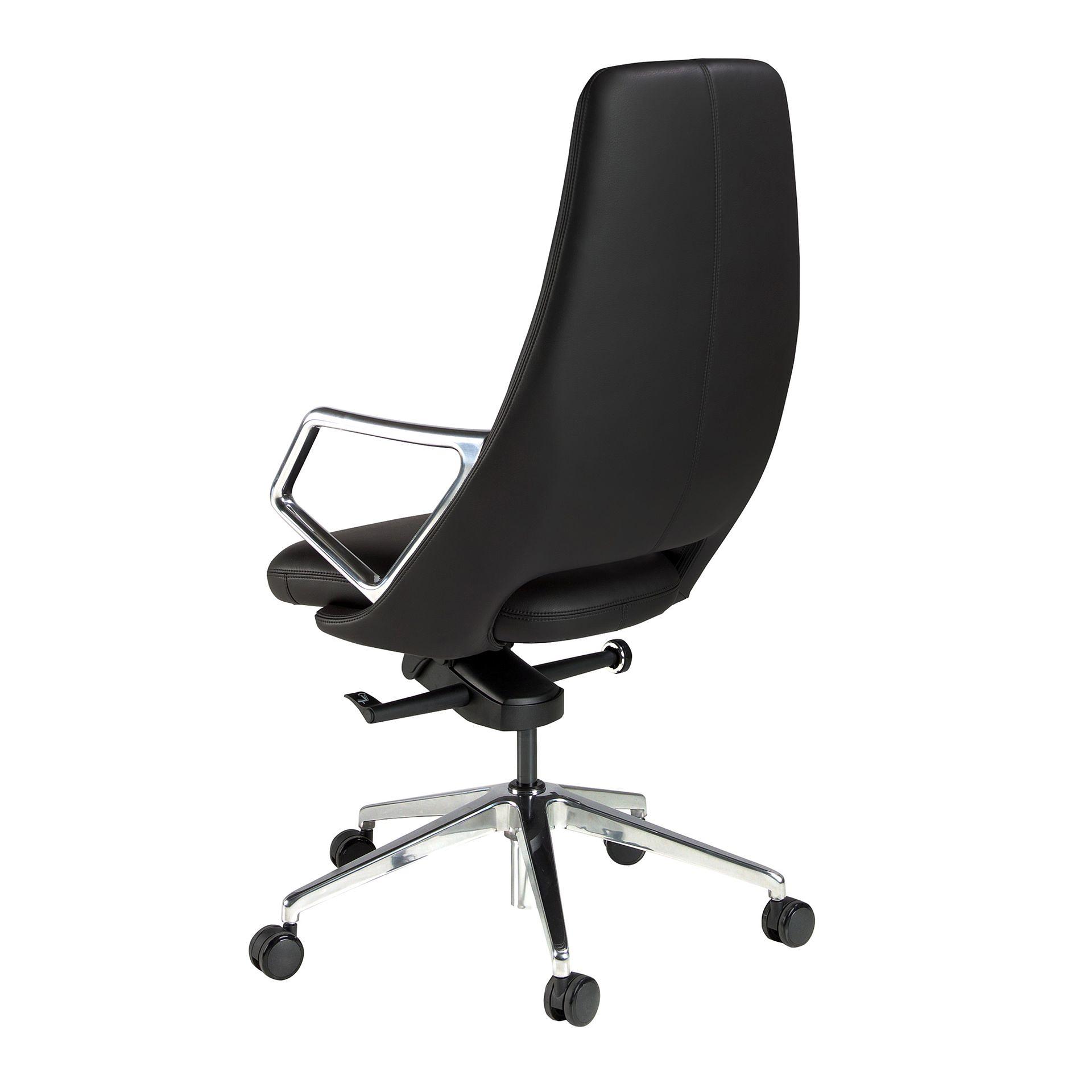 Kunstleder-Bürostuhl Drehbar Schwarz 4218 6