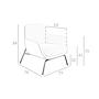 Sessel Stoff Kunstleder Creme Braun 5099 8