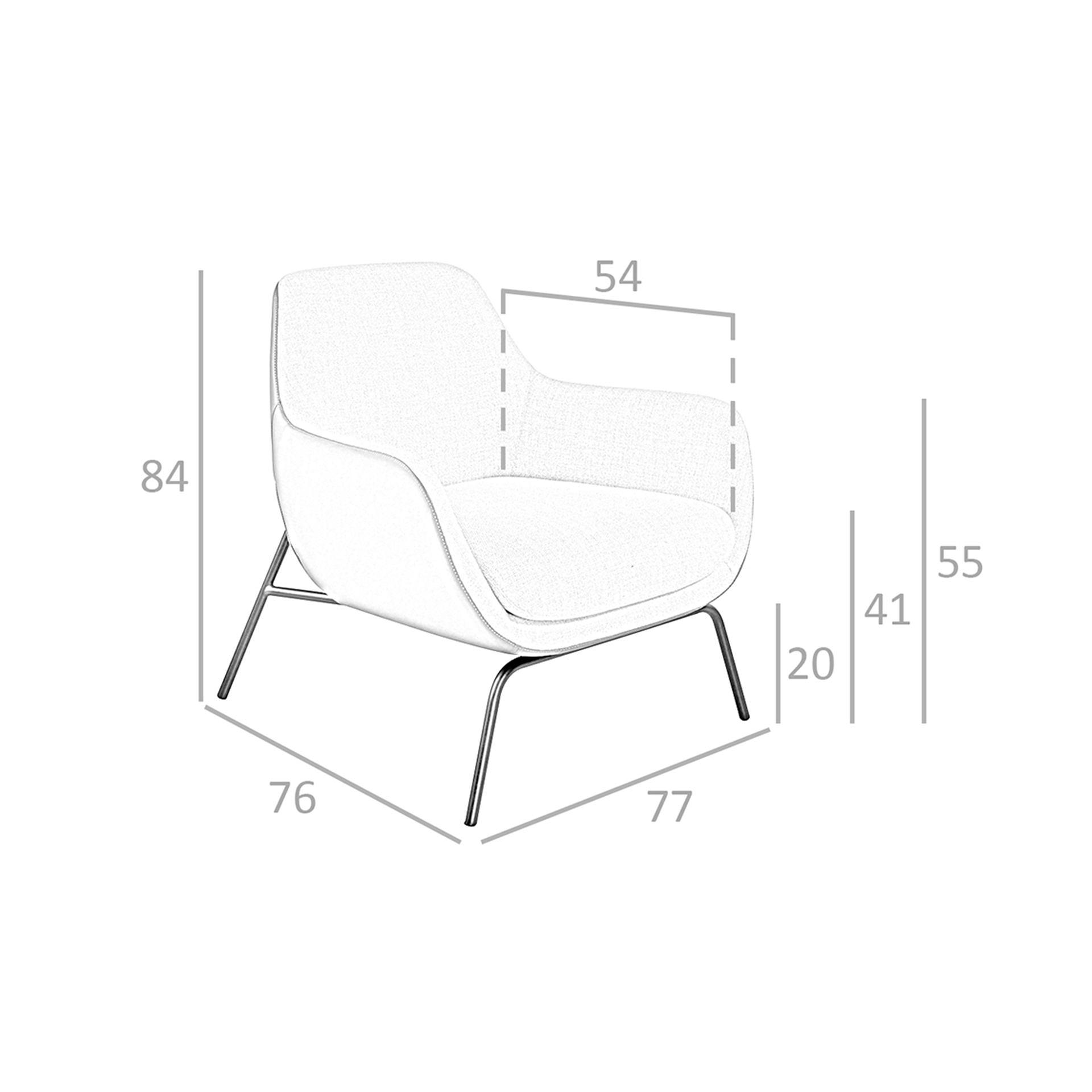 Sessel Stoff Kunstleder Creme Braun 5099 8
