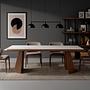 Dining table porcelain marble walnut rectangular 1106 5
