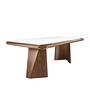 Dining table porcelain marble walnut rectangular 1106 7