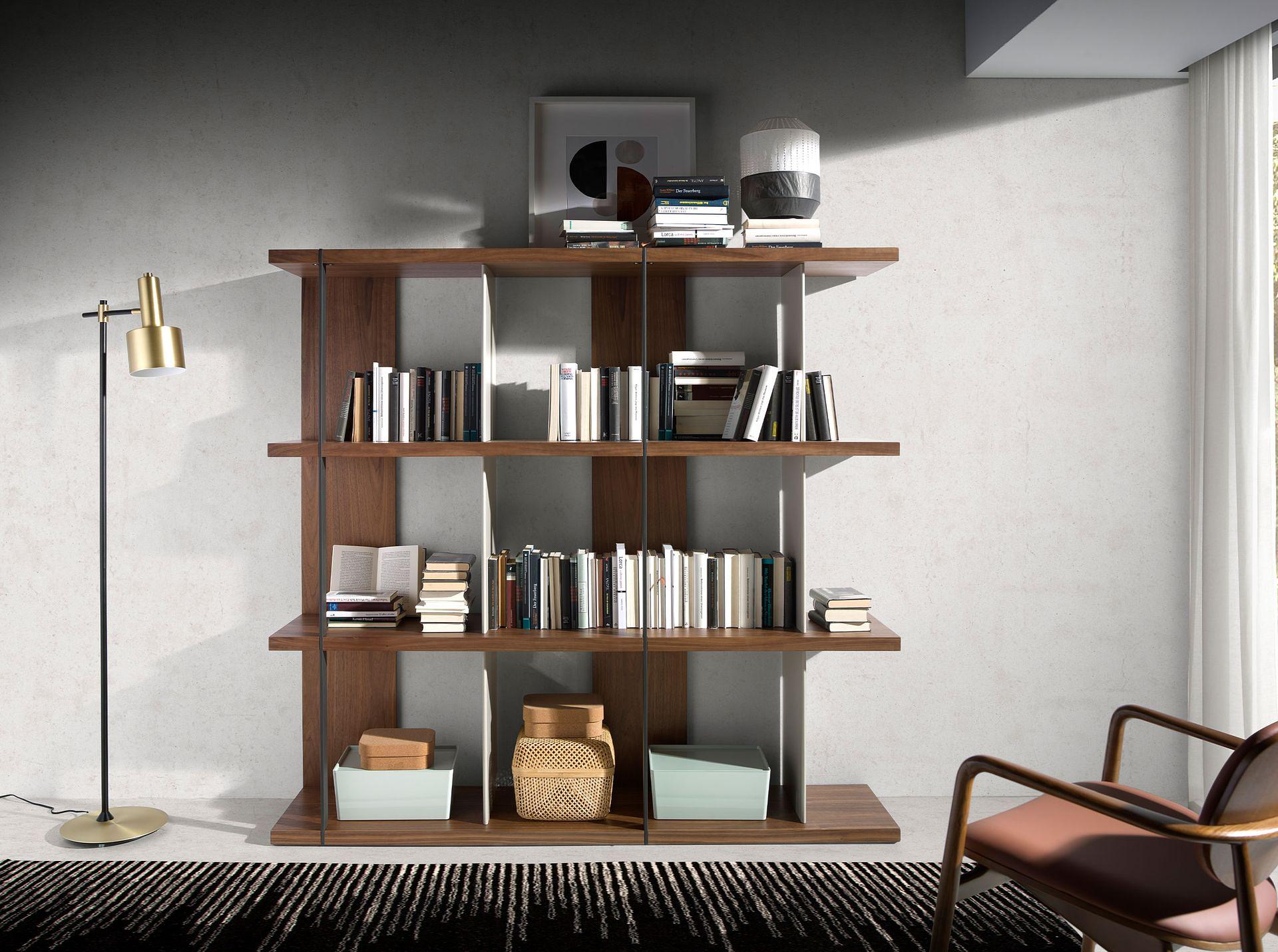 Regal Walnuss Holz Grau 3236 2