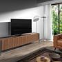 TV Stand Walnut Steel Dark 3240 2