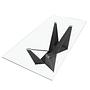 Dining Table Tempered Glass Steel Black Rectangular 1128 7