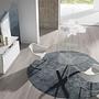 Dining Table Tempered Glass Steel White 1138 Ø110cm 5