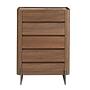 Chest of drawers with porcelain marble top walnut metal 7153 1