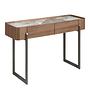 Console table porcelain marble walnut metal steel 3254 0