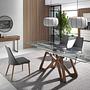 Console table porcelain marble walnut metal steel 3254 3