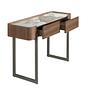 Console table porcelain marble walnut metal steel 3254 5