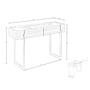 Console table porcelain marble walnut metal steel 3254 7