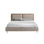 Bett Nerz-Kunstleder Stoff Grau 7154 1