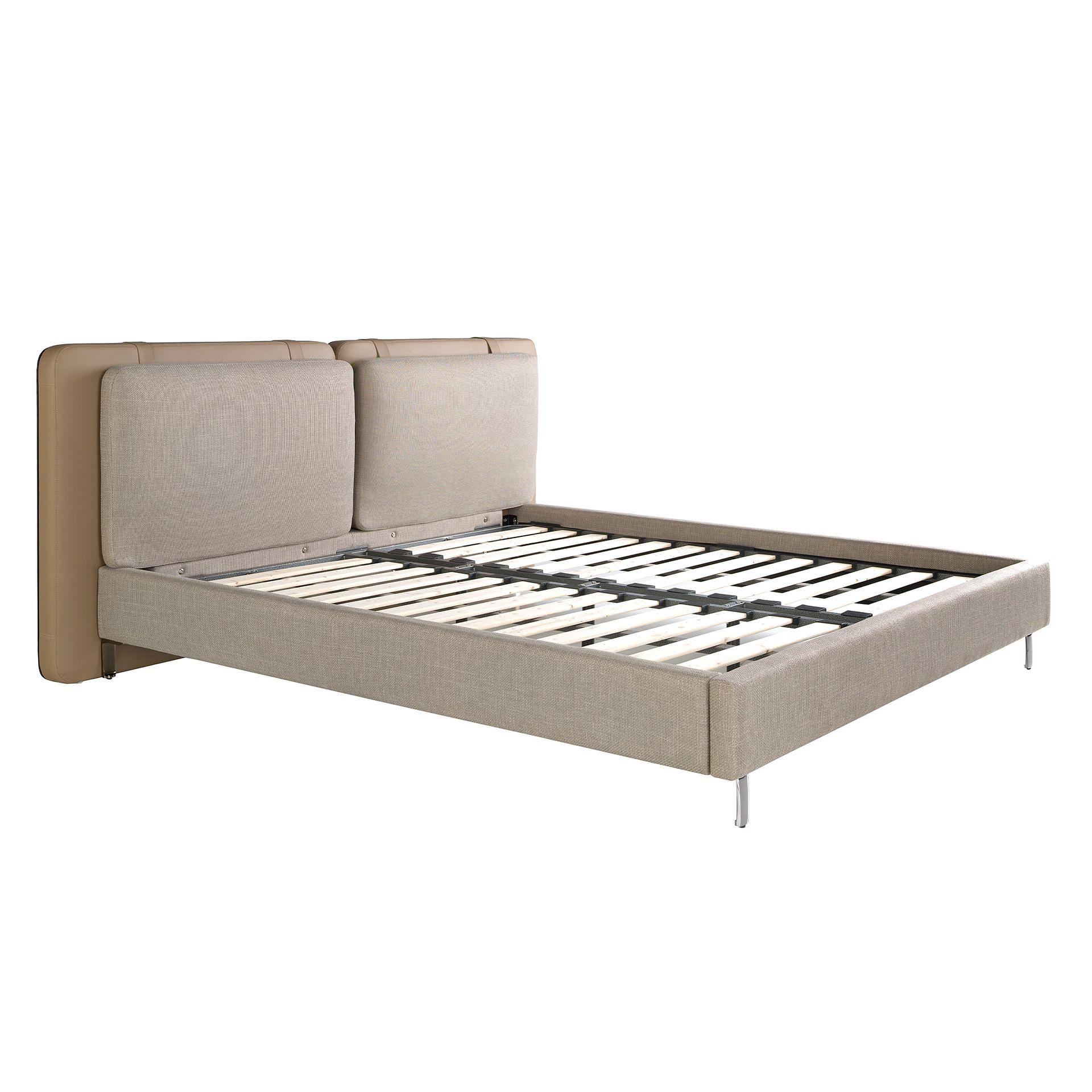 Bed Mink Faux Leather Fabric Grey 7154 0