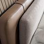 Bed Mink Faux Leather Fabric Grey 7154 4