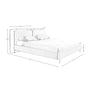 Bed Mink Faux Leather Fabric Grey 7154 8