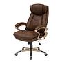Loman Office Chair Microfiber Plastic Brown 0