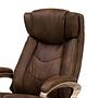 Loman Office Chair Microfiber Plastic Brown 2