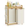 Kabai Laundry Basket Bamboo White 3