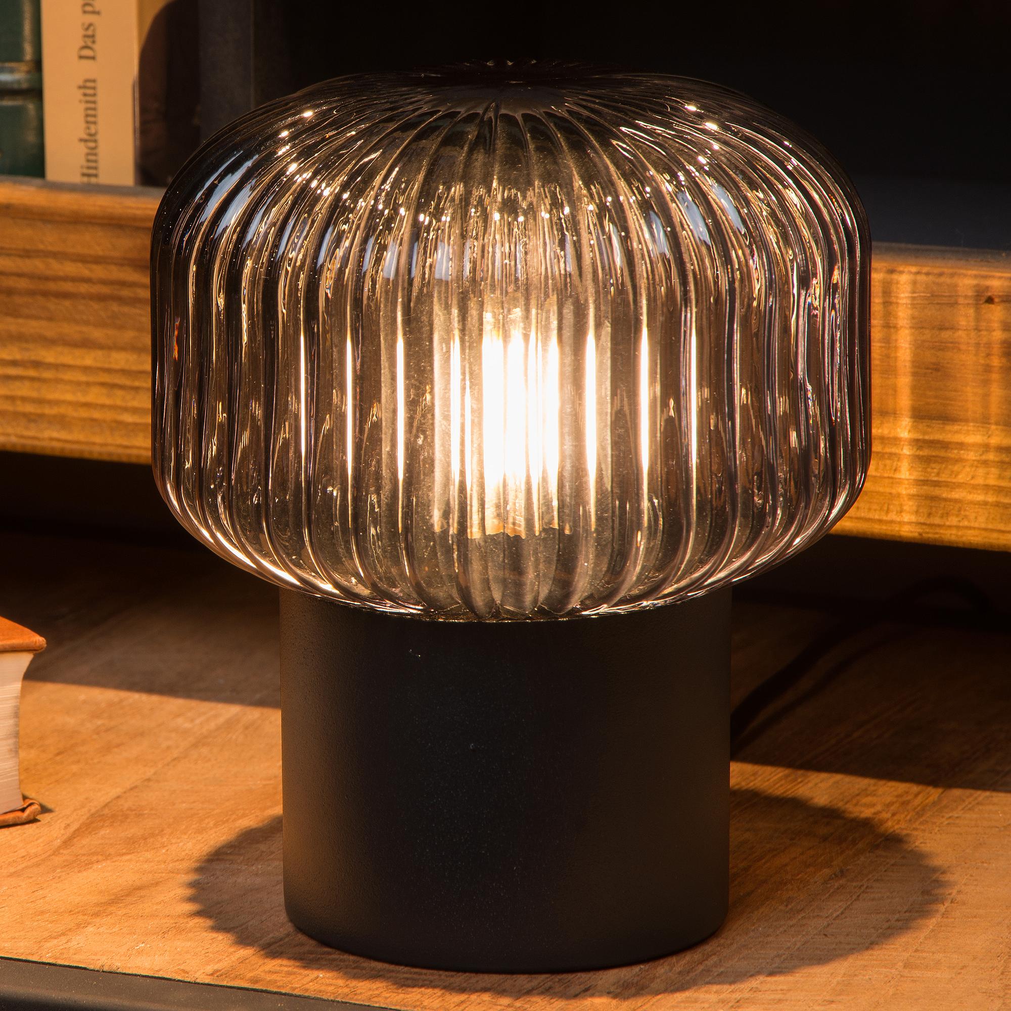 Jany Table Lamp Aluminum Opal Glass Black 0