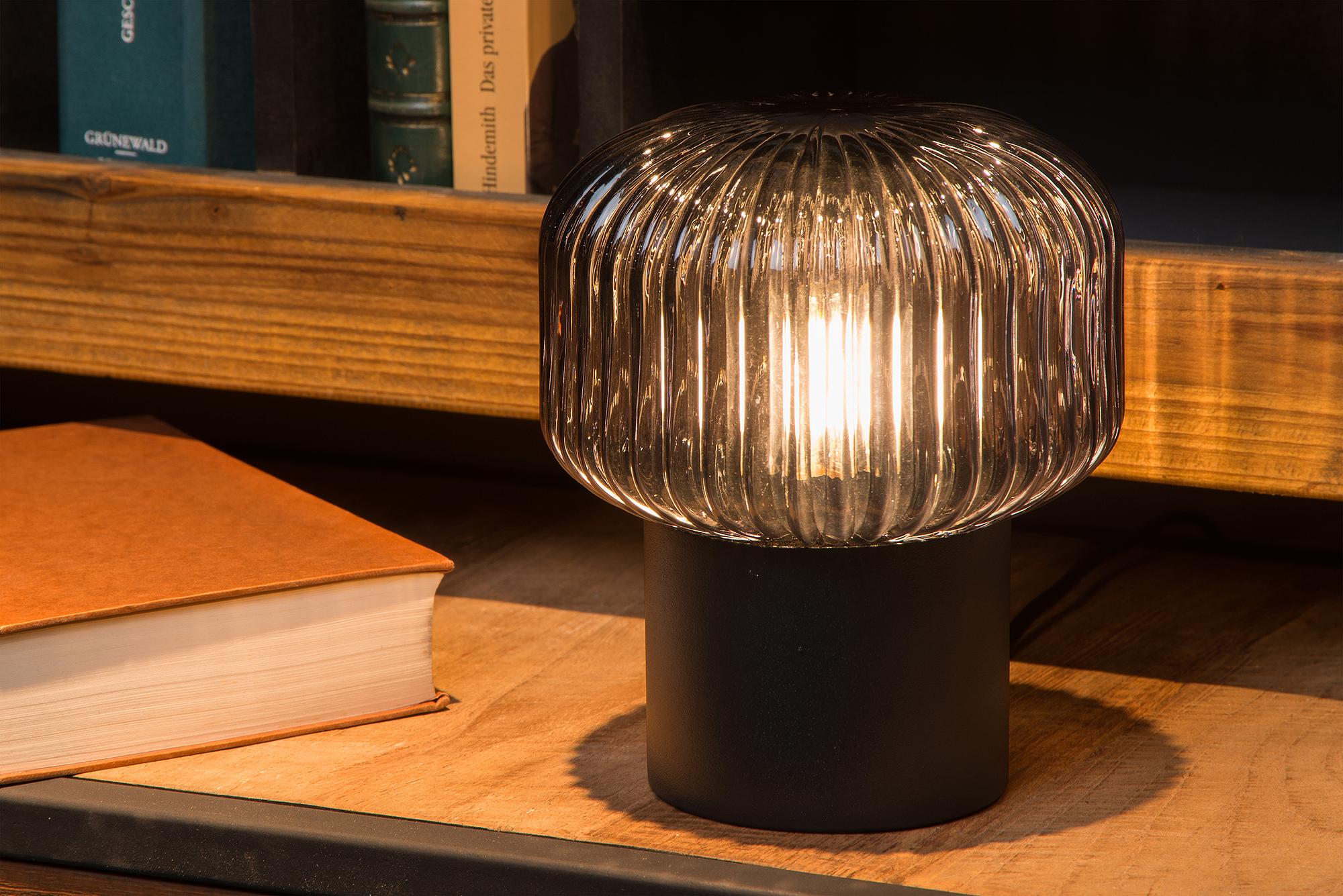 Jany Table Lamp Aluminum Opal Glass Black 2