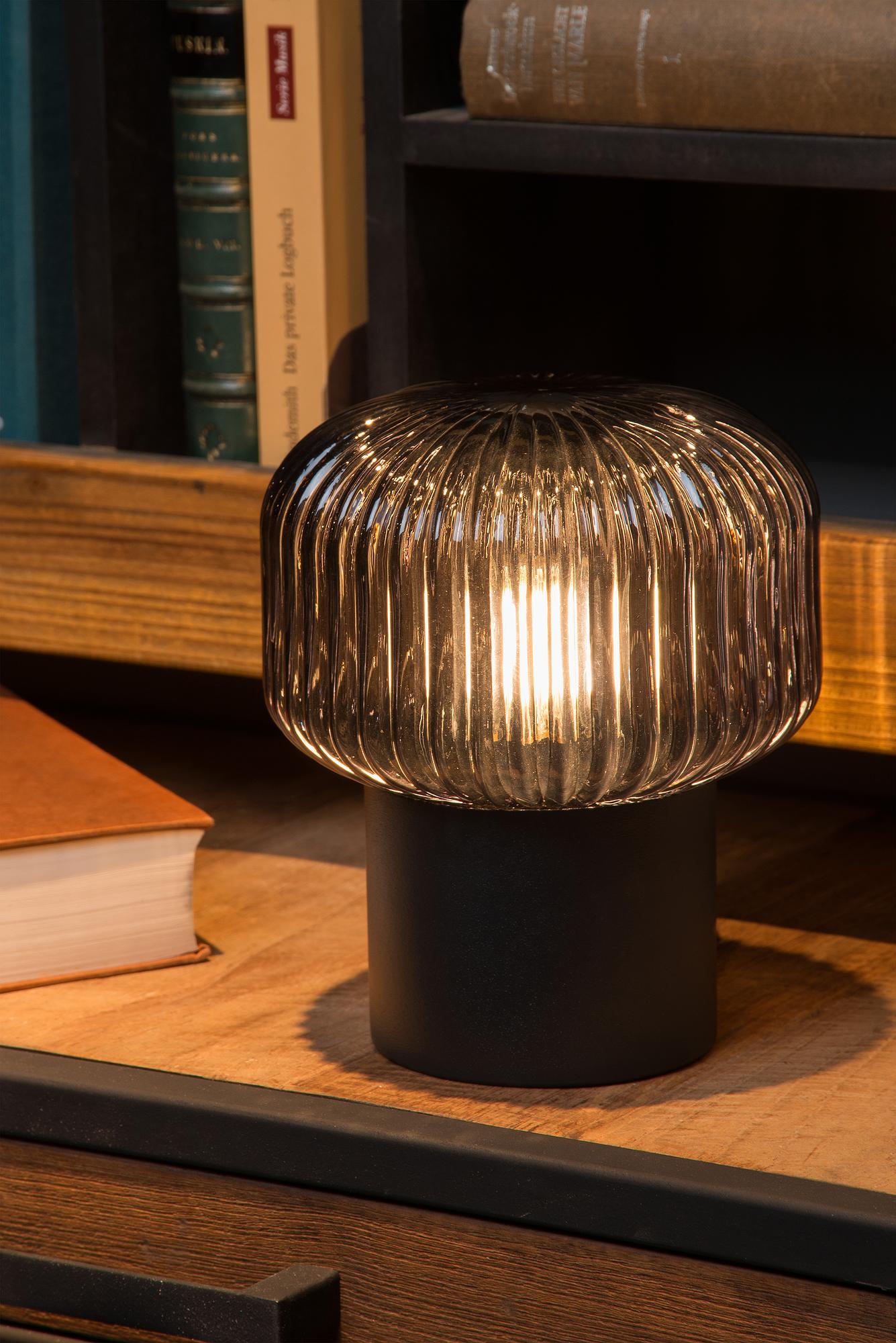 Jany Table Lamp Aluminum Opal Glass Black 3