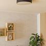 Gallizzi Z LED ceiling light 1-light plastic black 4