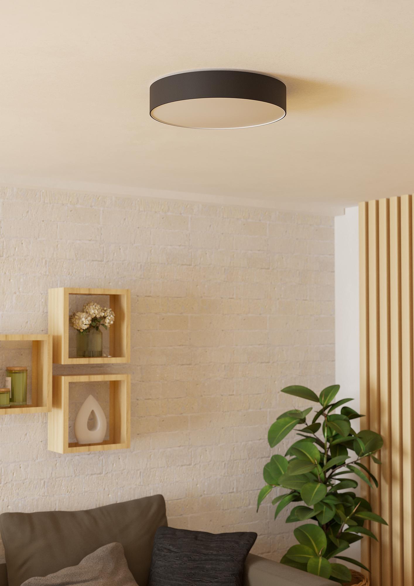 Gallizzi Z LED ceiling light 1-light plastic black 4