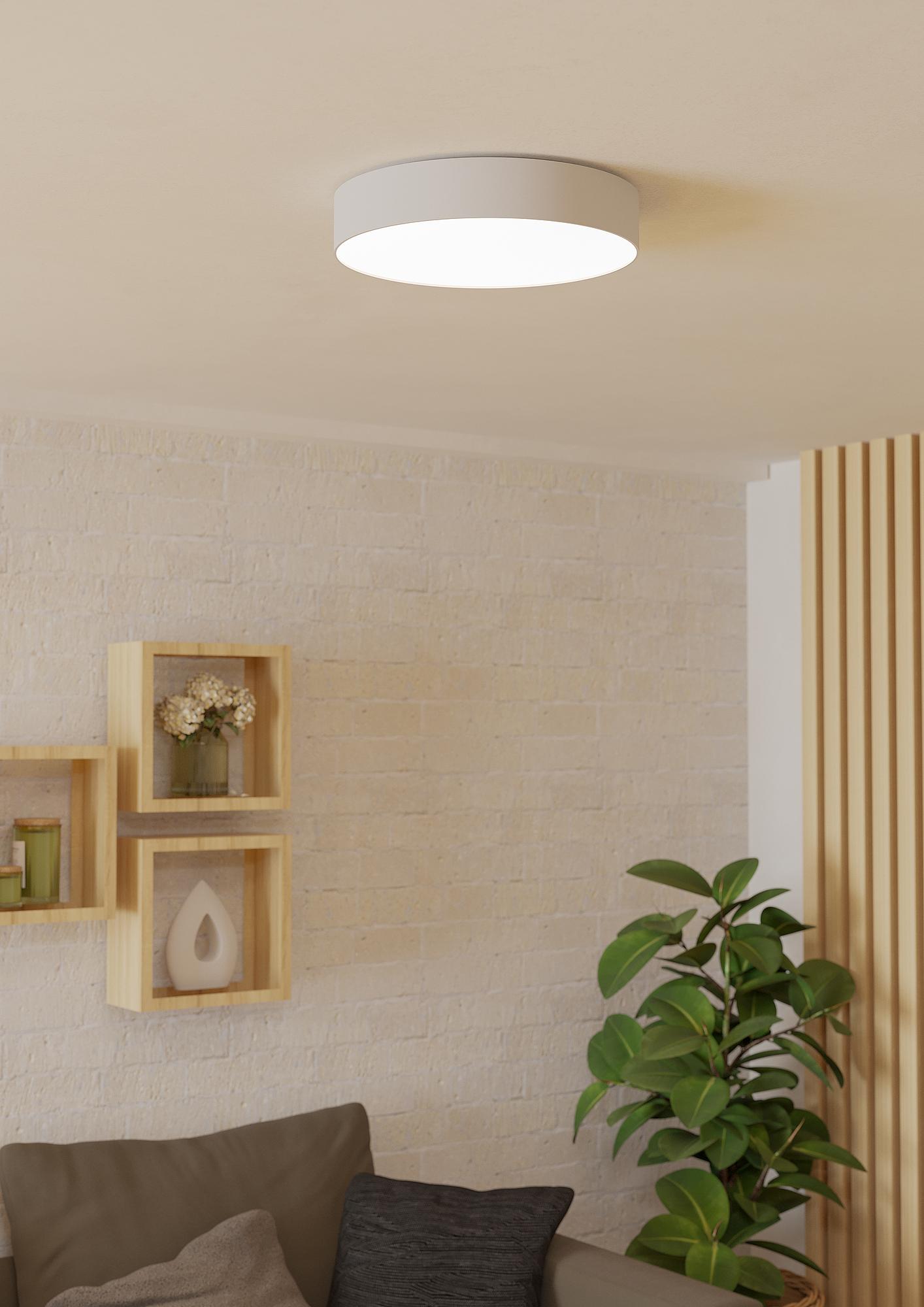 Gallizzi Z LED Ceiling Light 1-Light Plastic White 3