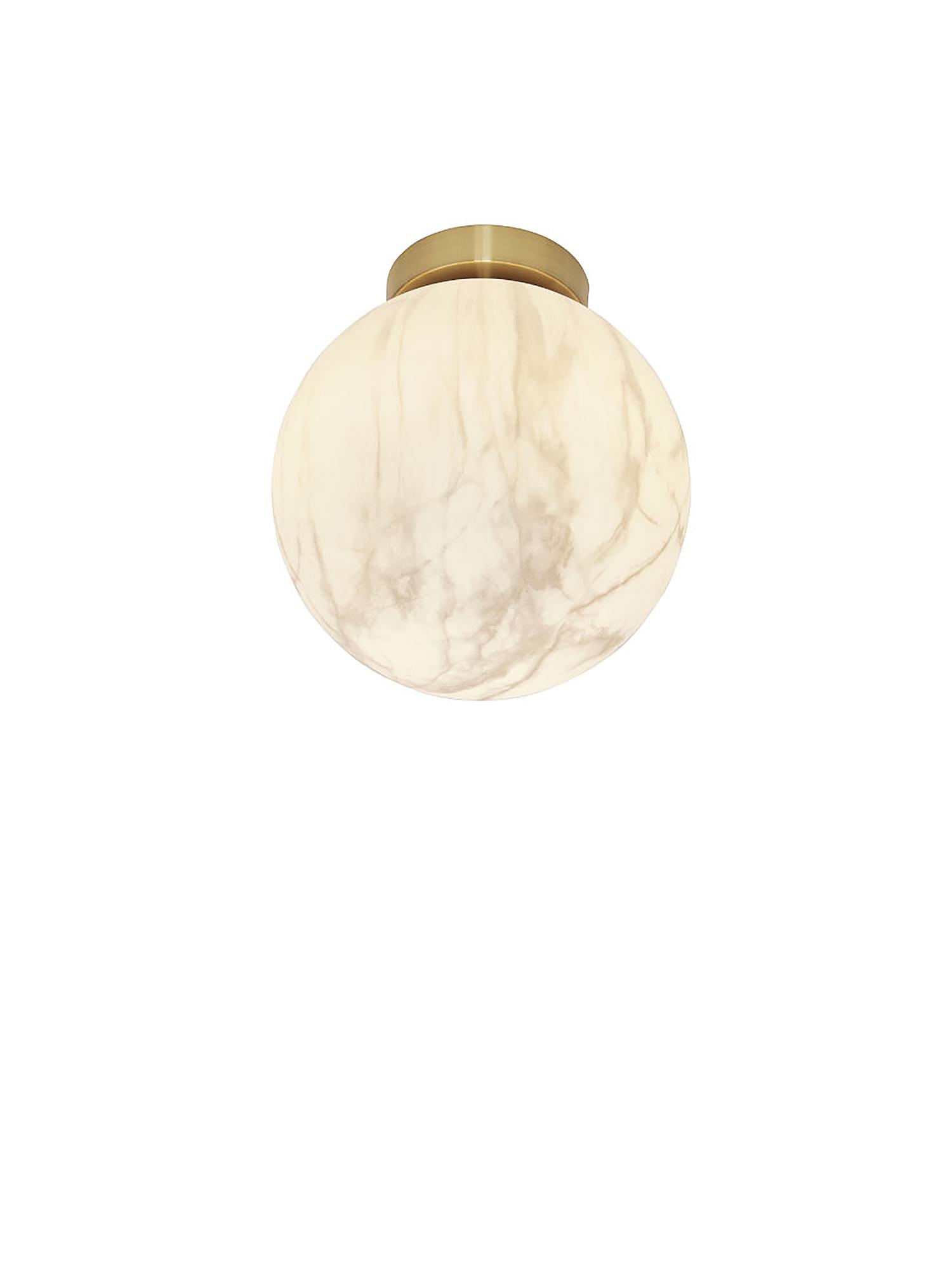 Carrara Ceiling Lamp 1-Light Colored Glass Grey Gold 4