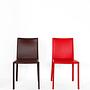 4x Sunrise Dining Chair Leather Multicolored 4