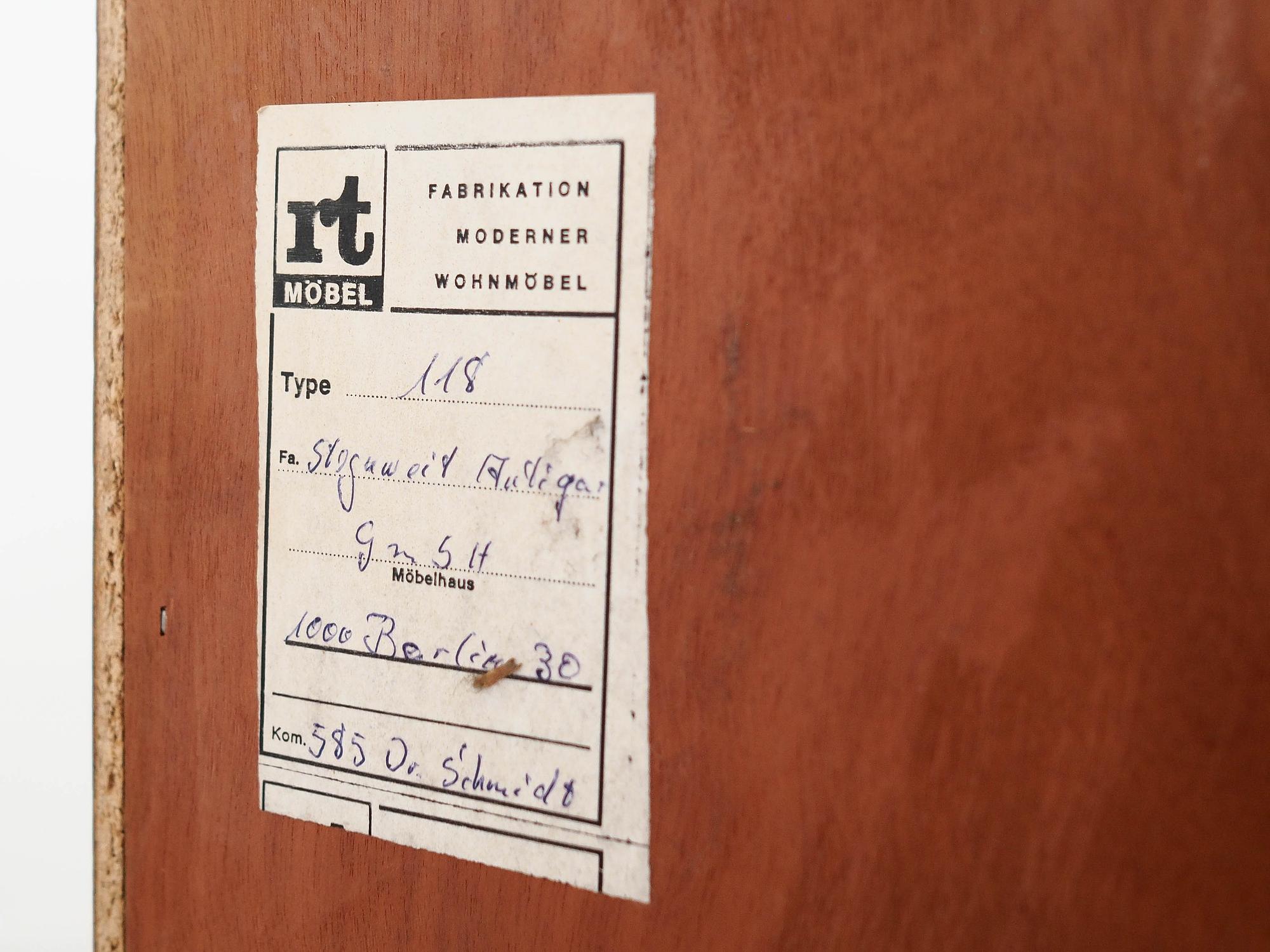 RT Möbel Bücherregal Teakfurnier 1970er Jahre 13
