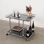 Bar cabinet glass metal 1970s 3