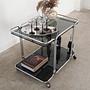 Bar cabinet glass metal 1970s 6