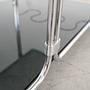Bar cabinet glass metal 1970s 12