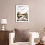 Mountain Lake Art Print MDF Beige 2