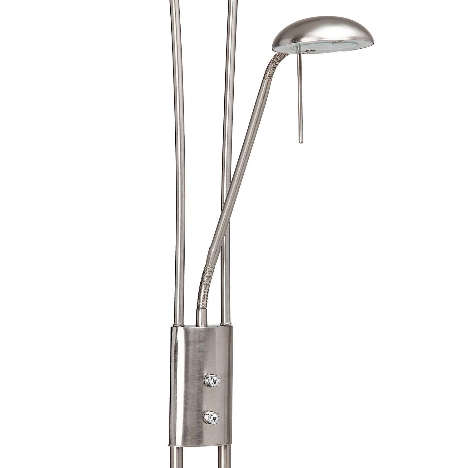 Finn LED uplighter 2-light Silver Iron 2