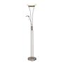 Finn LED uplighter 2-light Silver Iron 0