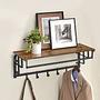 Montevallo Wall Coat Rack Dark Brown Black 2