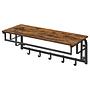 Montevallo Wall Coat Rack Dark Brown Black 0