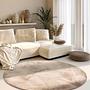 Leon High-pile Rug Cream Ø160 cm 2