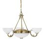 Savoy Chandelier 3-Light Glass Steel 0